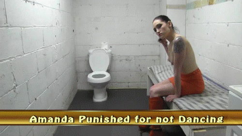Amanda Punished for Not Dancing