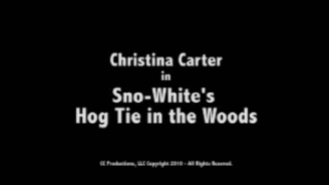 Sno-White Hog Tied in the Woods